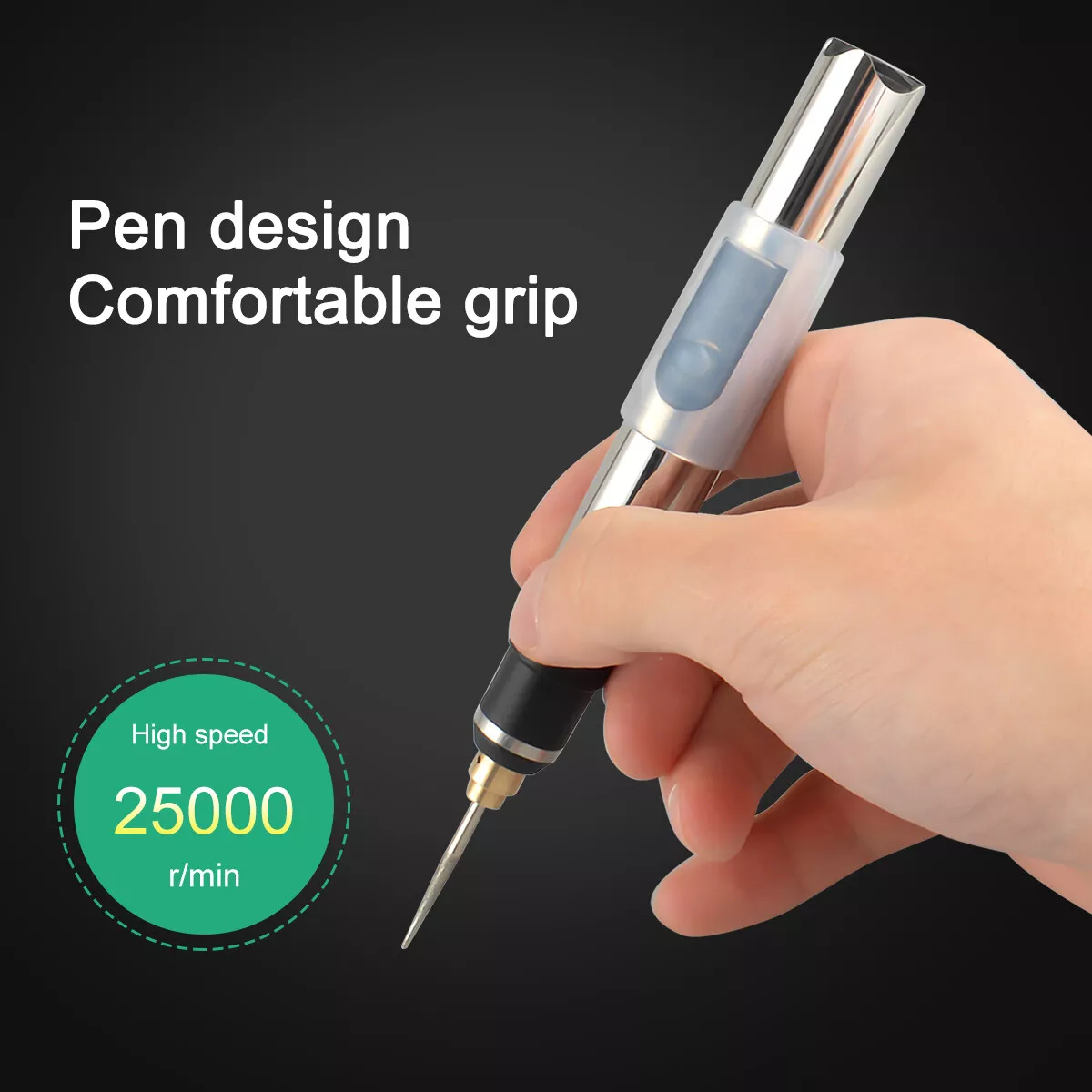 Electric Engraving Pen With 35 Bits USB Rechargeable Engraver