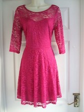 K. Womens Size 14 Pink BNWT Lace Dress LADIES SUMMER SMART WORK EVENING WINTER
