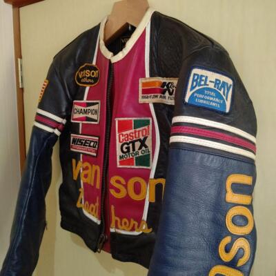 Vanson Single Riders Jacket One Star Motorcycle Leather Race