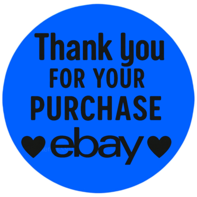 #ad Thank You for Your Purchase Stickers 2quot; Blue Round Labels for eBay Orders $3.49