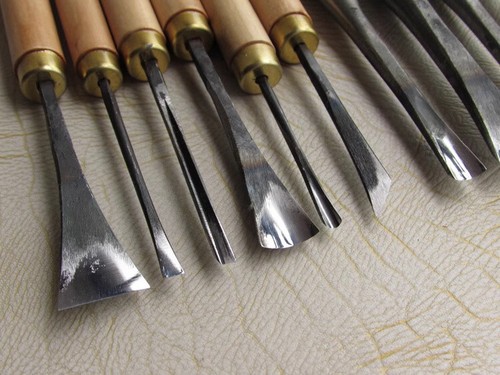 10pcs/lot Hand Wood Carving Tools General Details Root Chisel Made By Hand New - Picture 2 of 6