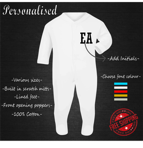 baby grows with built in scratch mitts