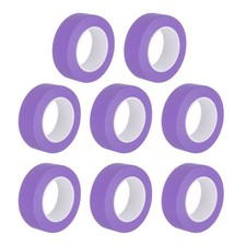 8 Pcs 0.8 Inch Wide 14 Yards Purple Masking Tape Painters Tape Rolls