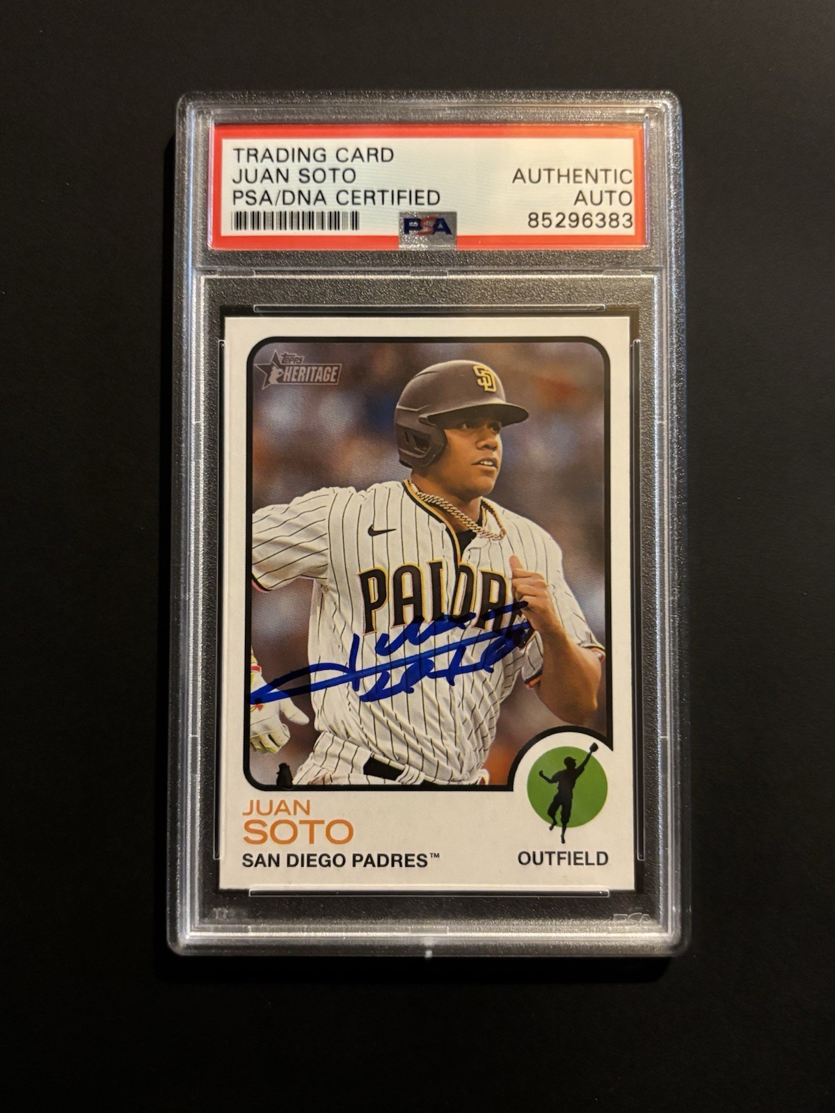 Juan Soto Signed 2022 Topps Heritage Autograph Card #663 PSA DNA Padres Mets