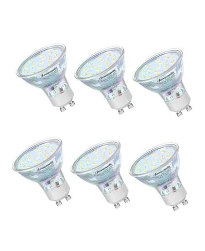  GU10 Light Bulbs, Dimmable GU10 LED Bulb, 5W Equivalent 6 5