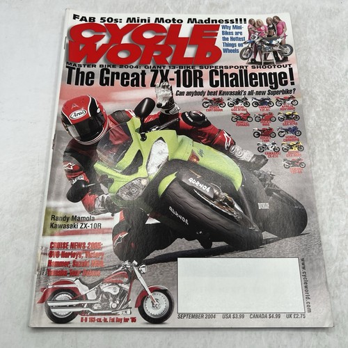 Cycle World Motorcycle Magazine 2004 Lot of 11 Issues Honda Suzukis Yamaha BMW - Picture 11 of 14