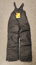NWT All in Motion Kids' Black Snow Bib Size-M (8-10)