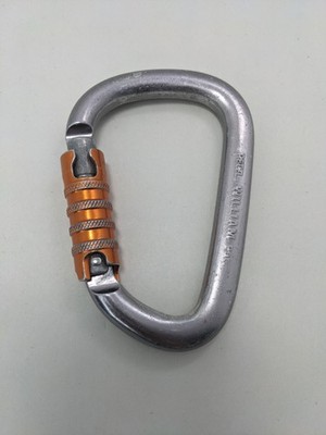 Petzl OK Carabiner features a 25 kN strength rating and a TRIACT-LOCK auto-lock