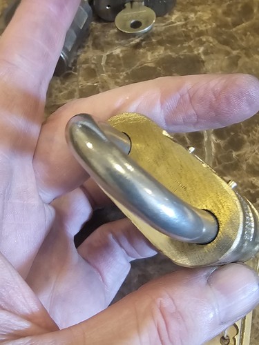Vintage Yale Brass Super Pin Padlock Working with Key Hardened Shackle USA Lock - Picture 11 of 22