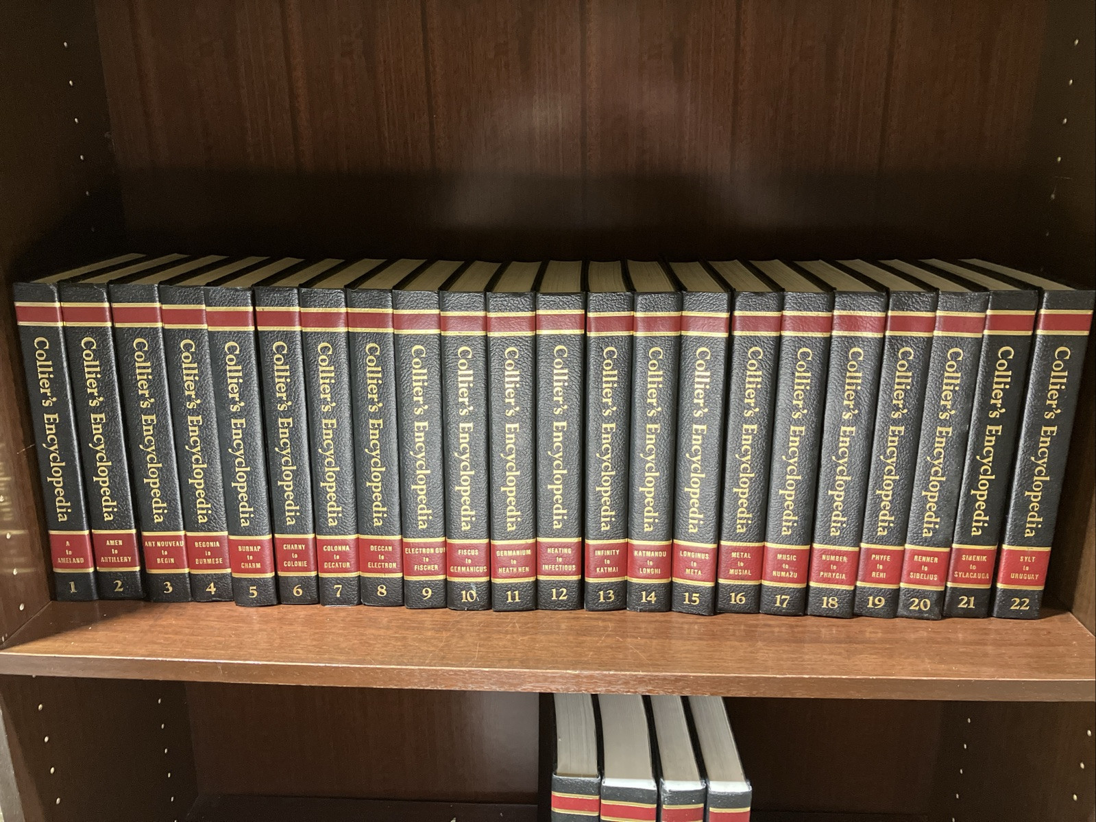 Collier's Encyclopedia Complete Set Volumes 1-24 + Dictionaries