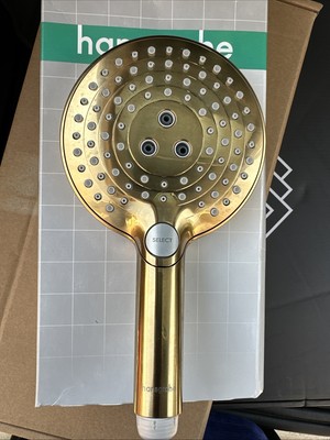 hansgrohe 26036251 Raindance Select S Handheld Shower Head - Brushed Gold