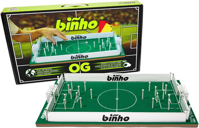 Binho Board OG Board Game - 2-Player Fast-Paced Finger Flicker Pinball Family Bo