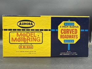 1960 Aurora Model Motoring USA Original Box #1518-.75 6in Radius CURVED ROADWAYS