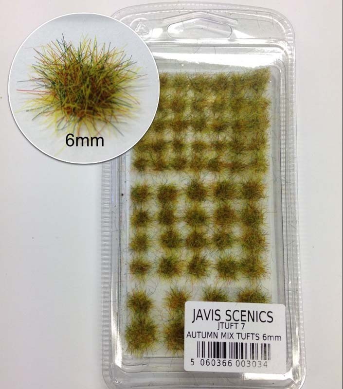 Javis Autumn Mix Tufts 6mm Model Railway, Wargames or Hobbies (JTUFT7)