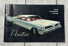 1959 Pontiac Owners Guide Original Oem Owner Manual Bonneville Catalina Star Ch