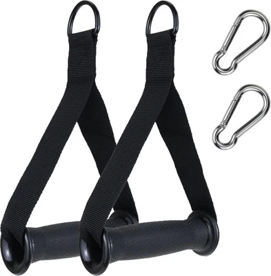 Exercise Handles for Resistance Bands & Cable  – Heavy-Duty Non-Slip Padded Grip - Picture 1 of 12