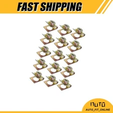 FIFTEEN U-Type Screw Fasteners Universal Car Body Trim Bumper Guard Rivets Clips