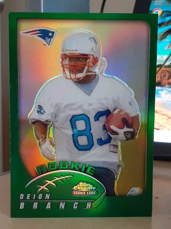 2002 Topps Chrome Rookie Refractor Deion Branch #264 Rookie NEW ENGLAND PATRIOTS