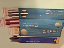 Lot Of Vintage Mechanical Lead  Refills Eagle Turquoise Staedtler/Mars  W/ Bonus