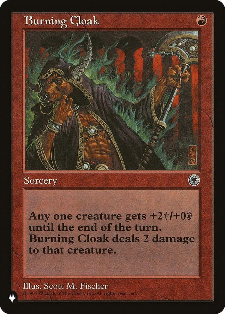 2026 Magic: The Gathering: LIST - Burning Cloak (#POR-120, Common, Near Mint)