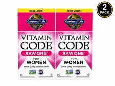 (2 Pack) Garden of Life Vitamin Code Raw One For Women Once Daily  Exp: 4/27+