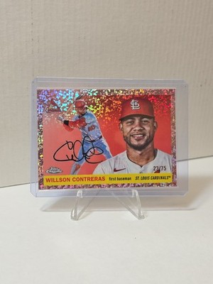 2025 Topps Chrome Platinum Willson Contreras Rose Gold /75 Cardinals Red Sox