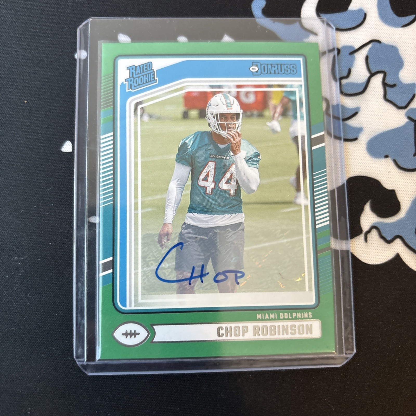 2024 Panini Donruss - Rated Rookie Chop Robinson #351 Green Autographs (AU, RC)
