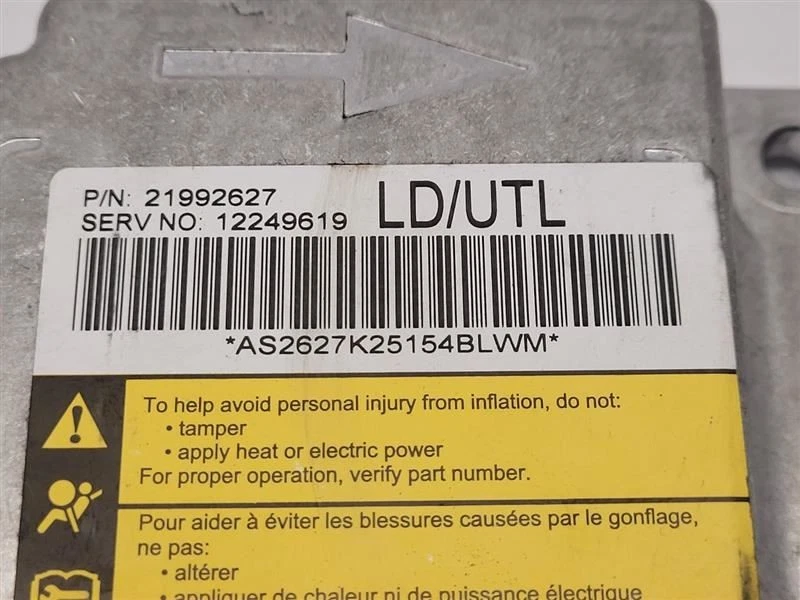 Chevrolet Avalanche 1500 2005 módulo de bolsa de aire inferior asiento delantero izquierdo 12249619 Foto 3 de 4