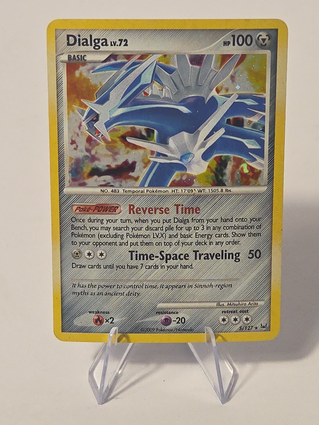 2009 Pokemon Platinum #5 Dialga - Holo Lightly Played TCG