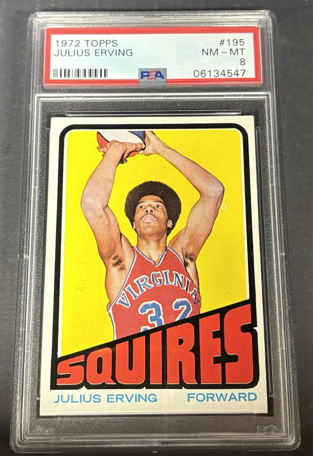 1972 Topps Julius Erving #195 PSA 8