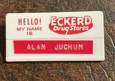 Vintage ECKERD DRUG STORES Employee ID Badge - 50+ Years Old!!! (Atlanta)