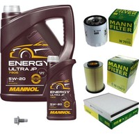Mann Inspektionspaket 6L Mannol Energy Ultra JP 5W-20 FüR Ford Focus III