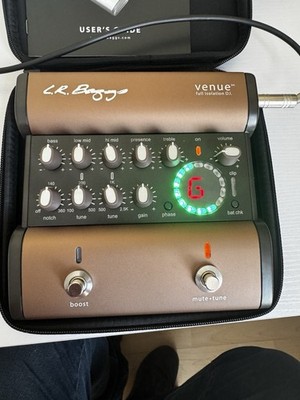 LR Baggs Venue DI Akustikgitarre Vorverstärker EQ Tuner Pedal - Brandneu/nie benutzt