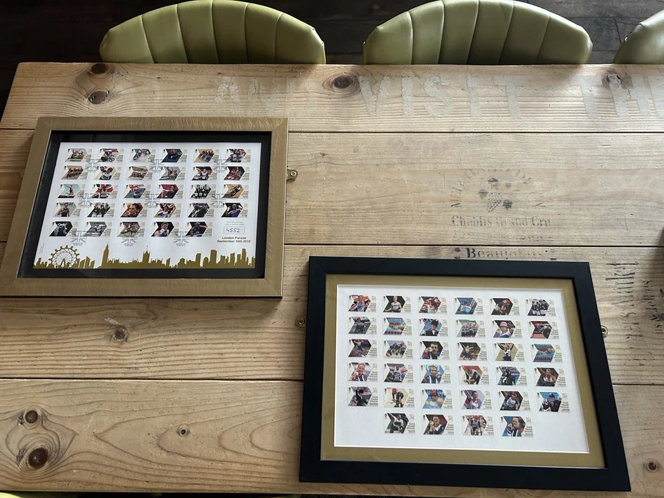 Set of 2012 London Olympic & Paralympic GB framed Winners Stamps - Image 2 of 4