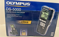 New Olympus DS-5000, Black, Portable, Digital Voice Recorder
