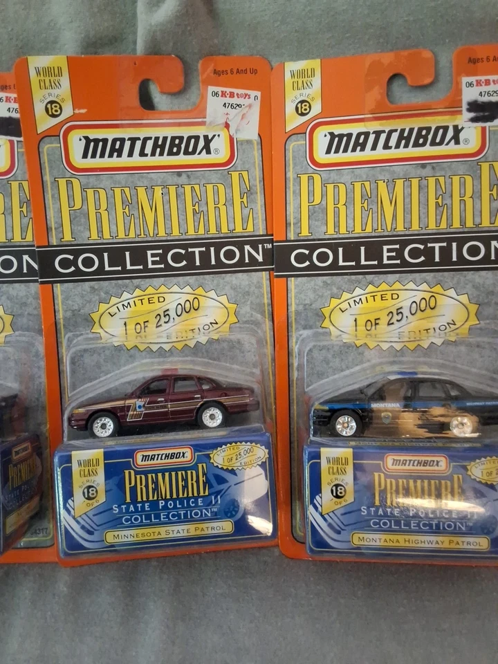 1997 Matchbox premiere State Police  Collection Series 18 3 Of 6 - Image 3 of 4
