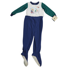 Vtg Carters 4T Toddler Footed 2PC Pajama PJ Toddlercore Bears Classic Deadstock