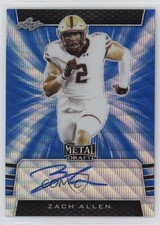 2019 Leaf Metal Draft Blue Wave 3/20 Zach Allen #BA-ZA1 Auto 0c6