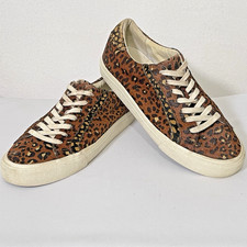 Madewell Calf Hair Cheetah Print Shoes Womens 8 Loafers Casual BOHO Cat Leopard