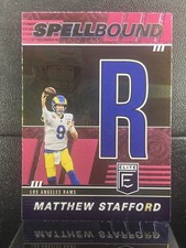 2022 Donruss Elite Matthew Stafford #SB-MS7 Spellbound “R” Pink Parallel Rams