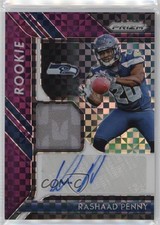 2018 Panini Prizm Rookie Purple Power 2/50 Rashaad Penny #RPA-RP Patch Auto p0i
