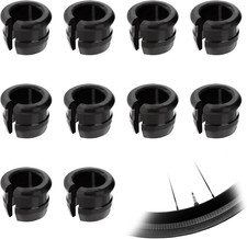 10 Pack Schrader to Presta Valve Adapters Black Bicycle Bike Rim Converters