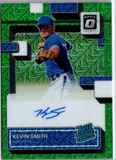 2022 Optic Kevin Smith Rated Rookie On Card  Auto Green Mojo Prizm #/88