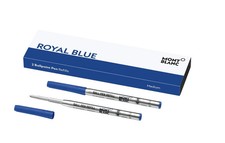 Montblanc Ballpoint Pen Refills M Royal Blue   Refill Cartridges wit...