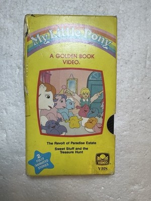 1988 My Little Pony Golden Book VHS - Revolt Of Paradise- Treasure Hunt