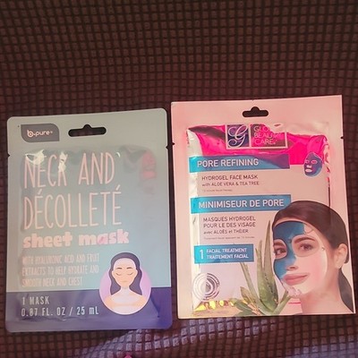 b·pure Neck Sheet Mask Hyaluronic Acid Global Beauty Care Pore Refining Mask