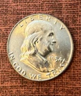 1954 Franklin Half Dollar Gem BU 50c Uncirculated From Original Roll