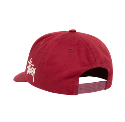 Stussy Mid-Depth Chenille S Snapback Wine | 100% Authentic | Brand