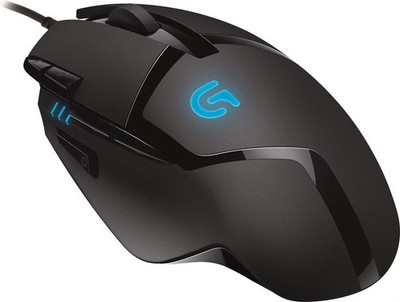 Logitech G402 Hyperion Fury Gaming Maus, 4000 DPI, USB, Schwarz