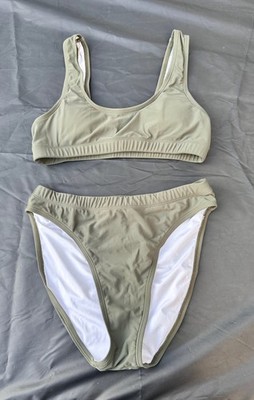 Wenig getragen: Summer Mae grüner Damen-Bikini | Bustier & Bikinihose in Größe S